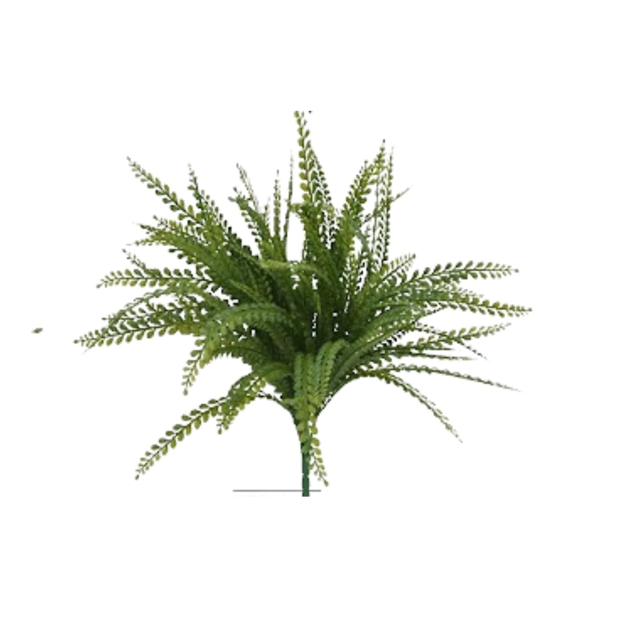 19” Artificial Button Fern Bush – Faux Greenery for Home, Wedding, & DIY Floral Arrangements-83531